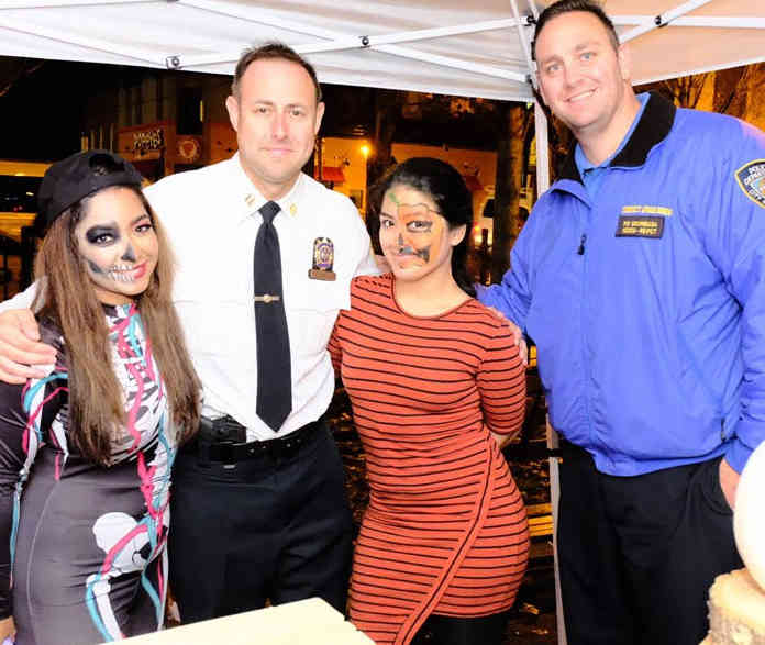 Halloween event held by the Westchester Square BID