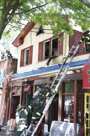 Fire engulfs former Rhodes site on City Island