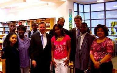 Benjamin welcomes Bronx students from Germany exchange