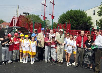 Ambrosini ball fields, playground renovated