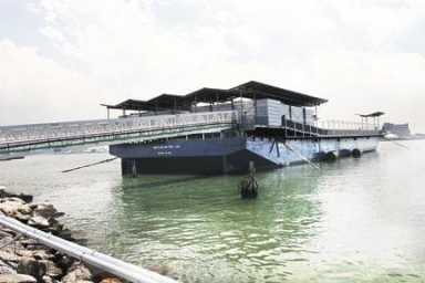 Floating Pool Lady makes port in HP