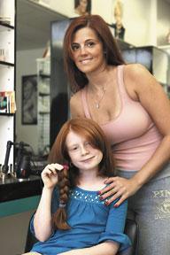 Young girl donates her locks