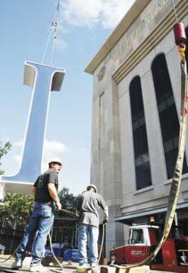 Yankee Stadium Sign Rises