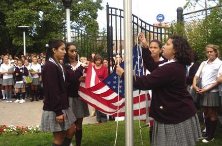 Preston students present 9-11 memorial