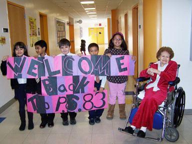 94-year old alumn returns to P.S. 83