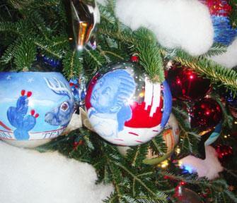 Student designs Christmas ornament