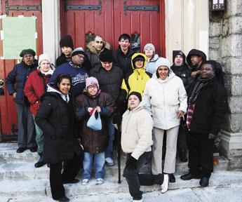 Charred church still radiates warmth