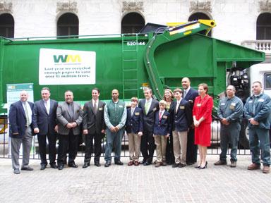 Waste Management kicks off Earth Day at the Stock Exchange