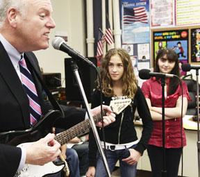 Cong. Crowley joins the Rockin’ Bull Dogs