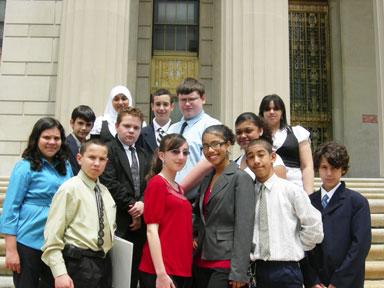 P.S. 71 Mock Trail Team celebrates trip to the finals