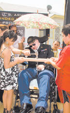 ‘First Nail’ for wounded veteran