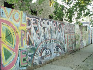 Neighborhood art improves eyesore