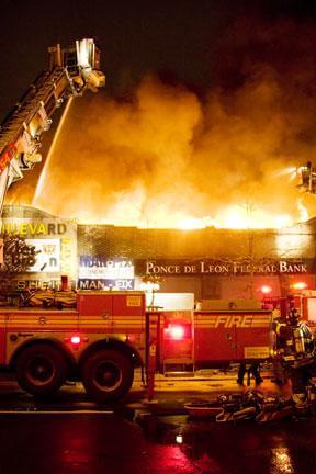So. Blvd. fire guts 7 stores