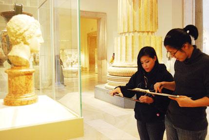 Academy of Mount St. Ursula students attend class at Metropolitan Museum