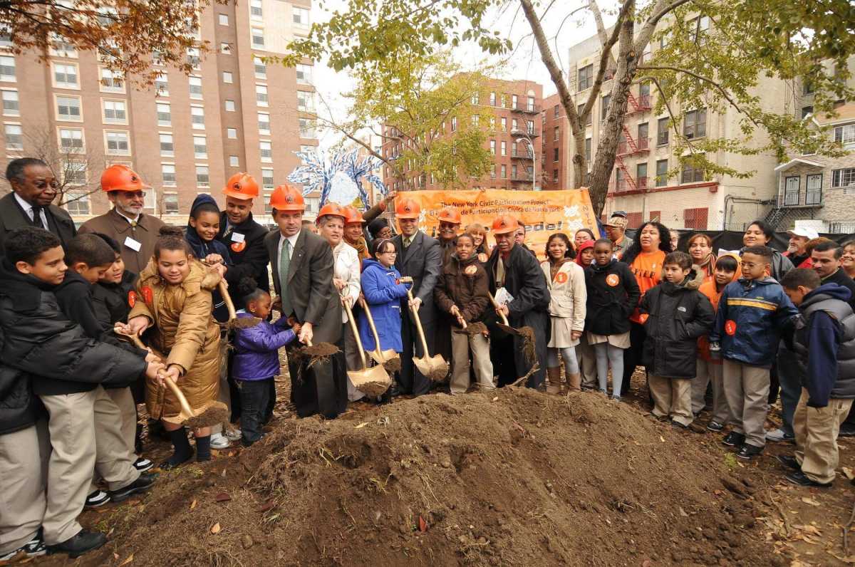 Groundbreaking celebrated at Fox Playground