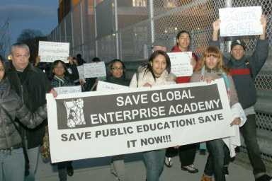 Students rally for Columbus