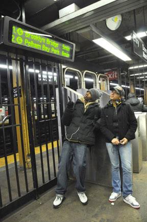 Bronx scores subway clocks