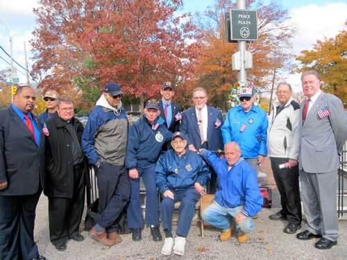Vet calls for more exchange at Peace Plaza ceremony