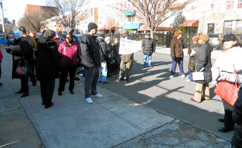 Mott Haven resident protest construction of 60 unit apartment building