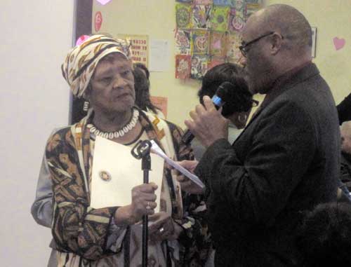 Community activist honored at Bronx East Concourse Senior Center
