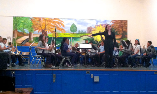 P.S. 72 rocks house with new band