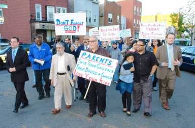 Van Nest stands up to crime with march