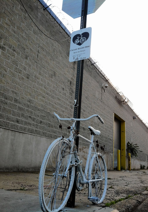 “Ghost bikes” haunt Bronx landscape