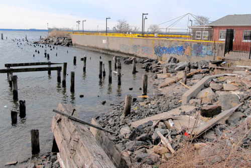 Details on Belden Point pocket park