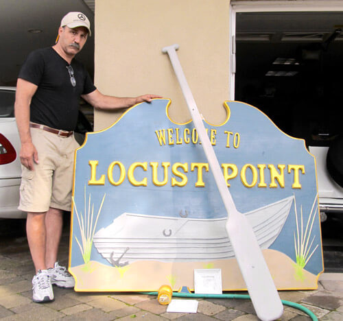 Locust Point vows to repair and replace vandalized sign