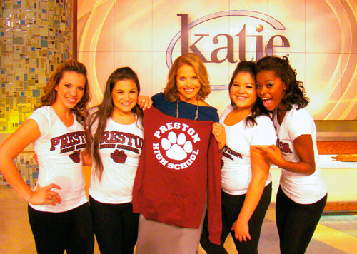 Preston High School students surpise J.Lo on Katie Couric show