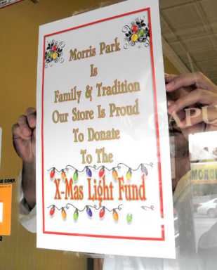 On again/off again, the Morris Park lights come back