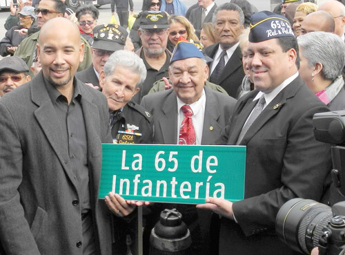 Long-awaited street renaming for 65th Infantry Regiment