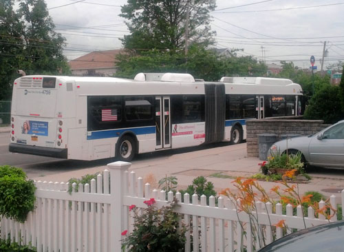 MTA buses blocking driveways