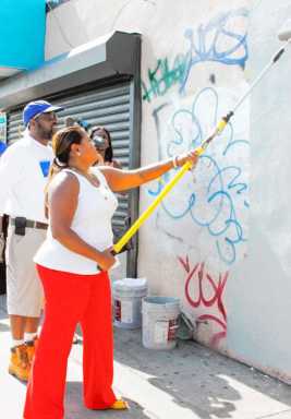 CW Palma graffiti cleanup|CW Palma graffiti cleanup