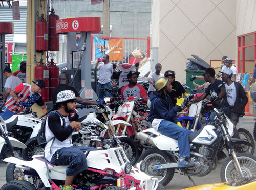 Gas ban call for illegal bikers