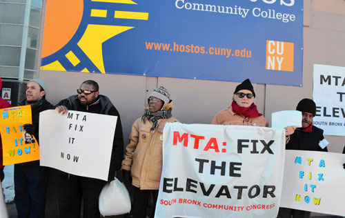 S. Bronxites urge MTA to fix long-dormant Conc elevator