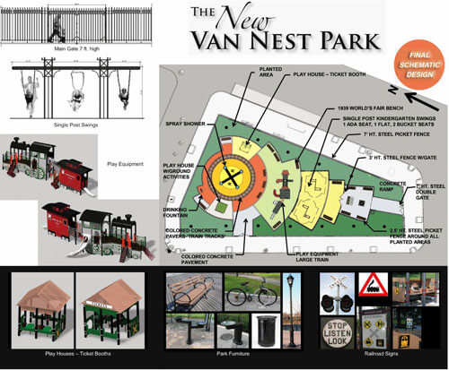 All aboard Van Nest Park