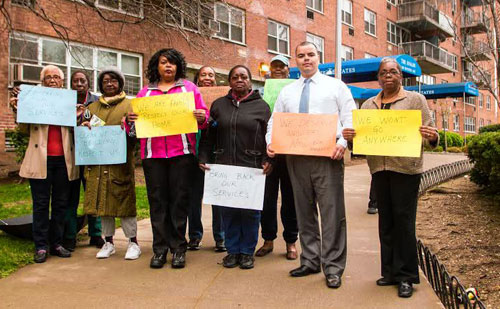 Residents at Soundview’s Lafayette Estates demand repairs