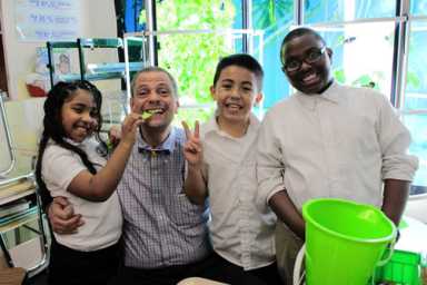 Teaching health and hard work with urban farming