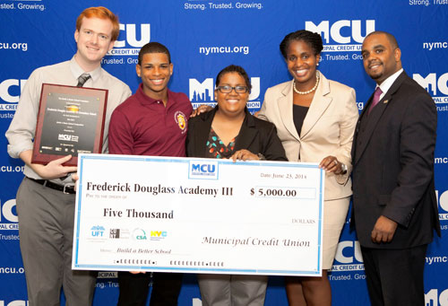 Fredrick Douglass Academy III receives an A-plus and greenbacks from MCU