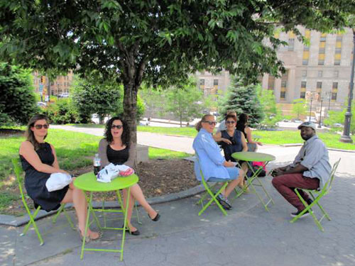 Al fresco dining at the Grand Concourse