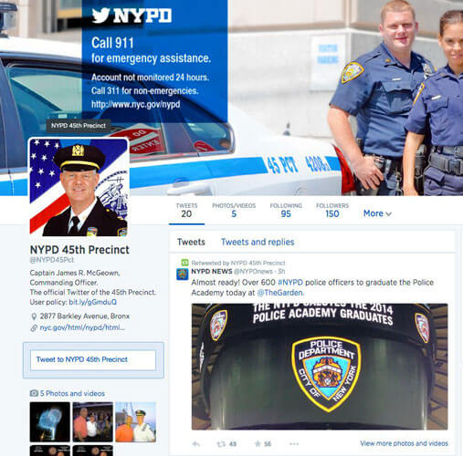East Bronx Finest start Twitter account