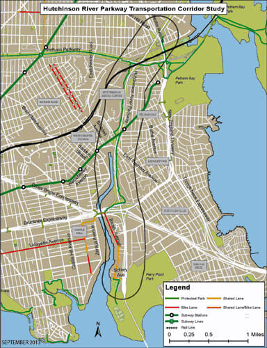 The NYC Department of City Planning listens to local coalition on Hutchinson River Parkway Corridor Study