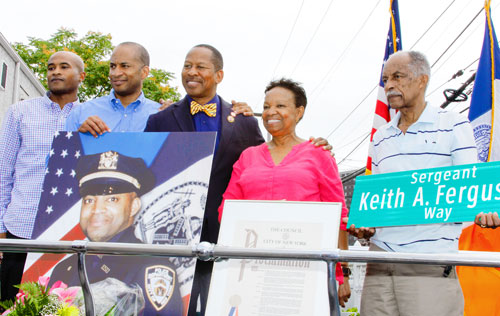 Baychester street named in honor of Sergeant Keith A. Ferguson Way|Baychester street named in honor of Sergeant Keith A. Ferguson Way
