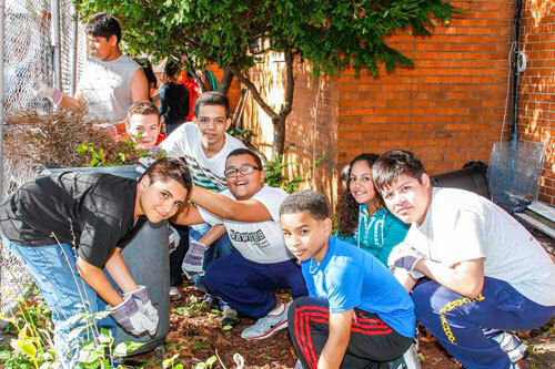 Community service project tackles school’s garden|Community service project tackles school’s garden