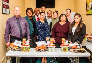 Food donated at Exit Realty Food Drive