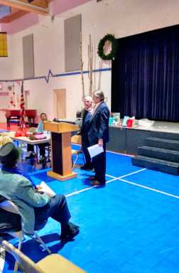 Pyramid scheme presentation held at Kips Bay Boys & Girls Club
