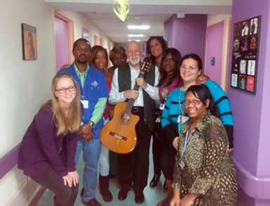 Former Sopranos star sings at multicare center