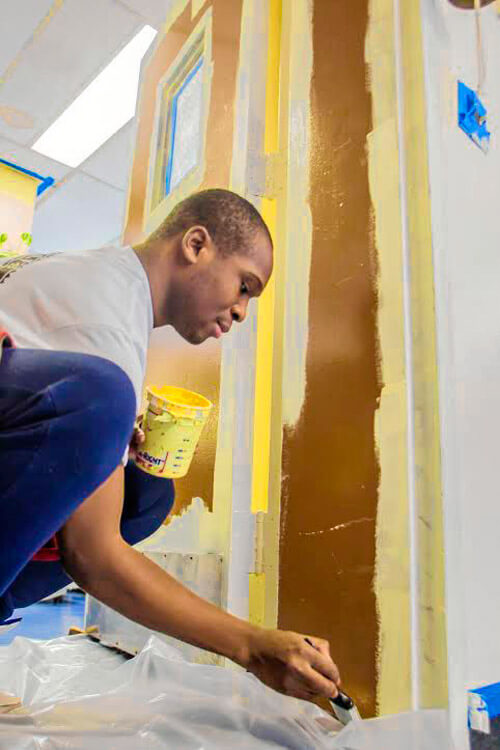 JASA Center’s walls painted for MLK Day|JASA Center’s walls painted for MLK Day