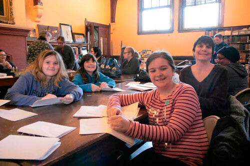 Craft workshop at Huntington Free Library|Craft workshop at Huntington Free Library